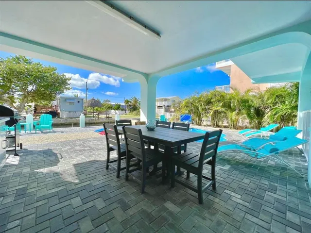 a view of outdoor space deck and barbeque oven