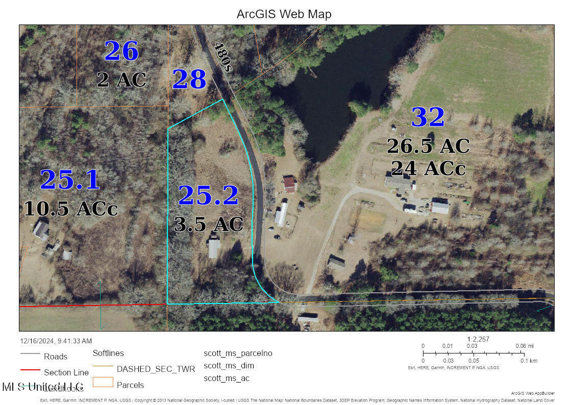 1588 Pettey Road Forest, MS 39074 - Photo 5 of 18 Aerial Image