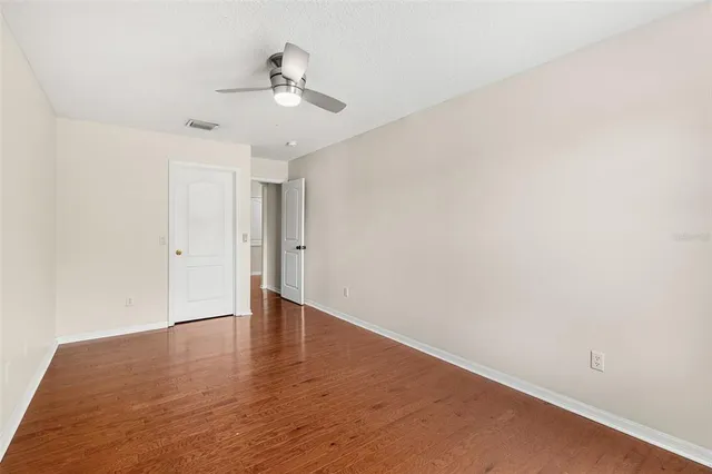 an aerial view of house with yard