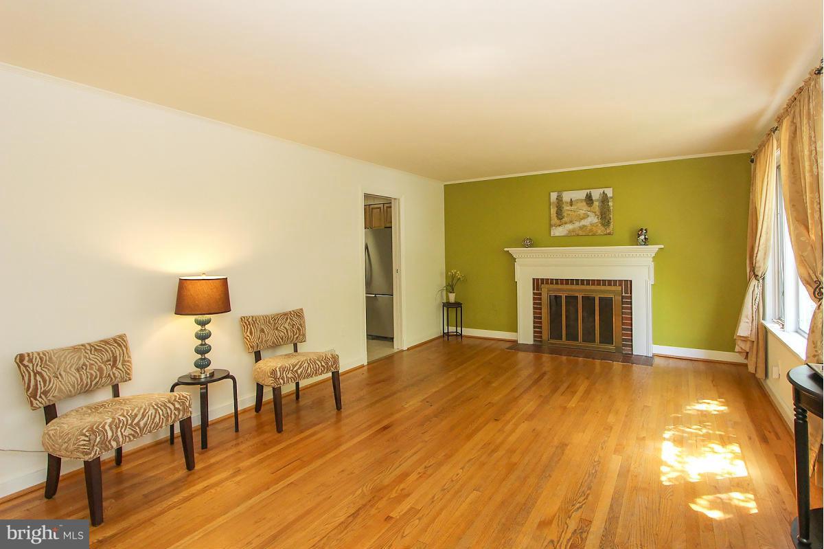 1304 Chalmers Road Silver Spring, MD 20903 - Photo 4 of 19 a living room with furniture and a fireplace