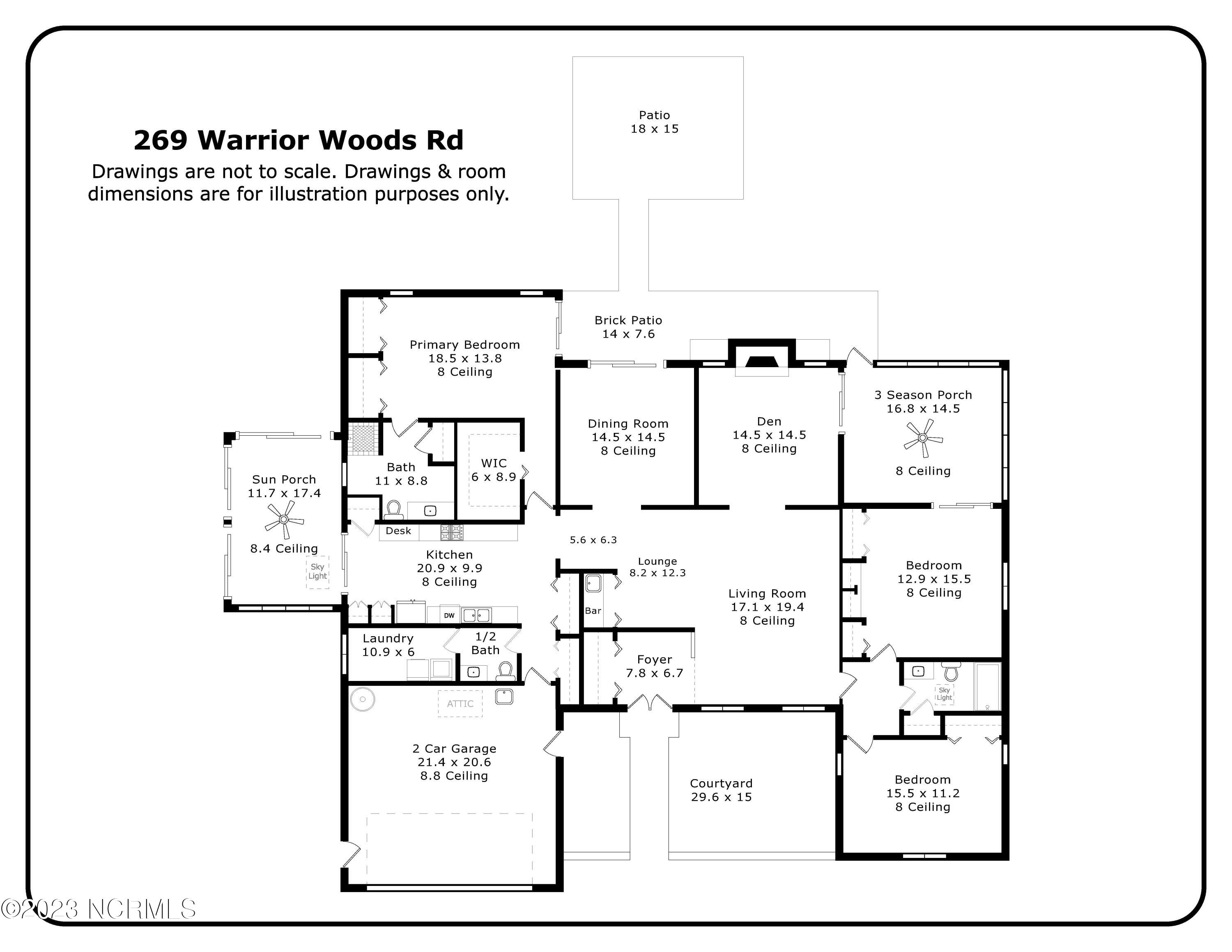 269 Warrior Woods Road Carthage, NC 28327 - Photo 38 of 38 269 Warrior Woods Rd Floor Plan