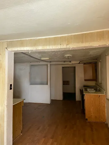 a view of kitchen and utility room