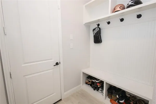 a view of walk in closet with window