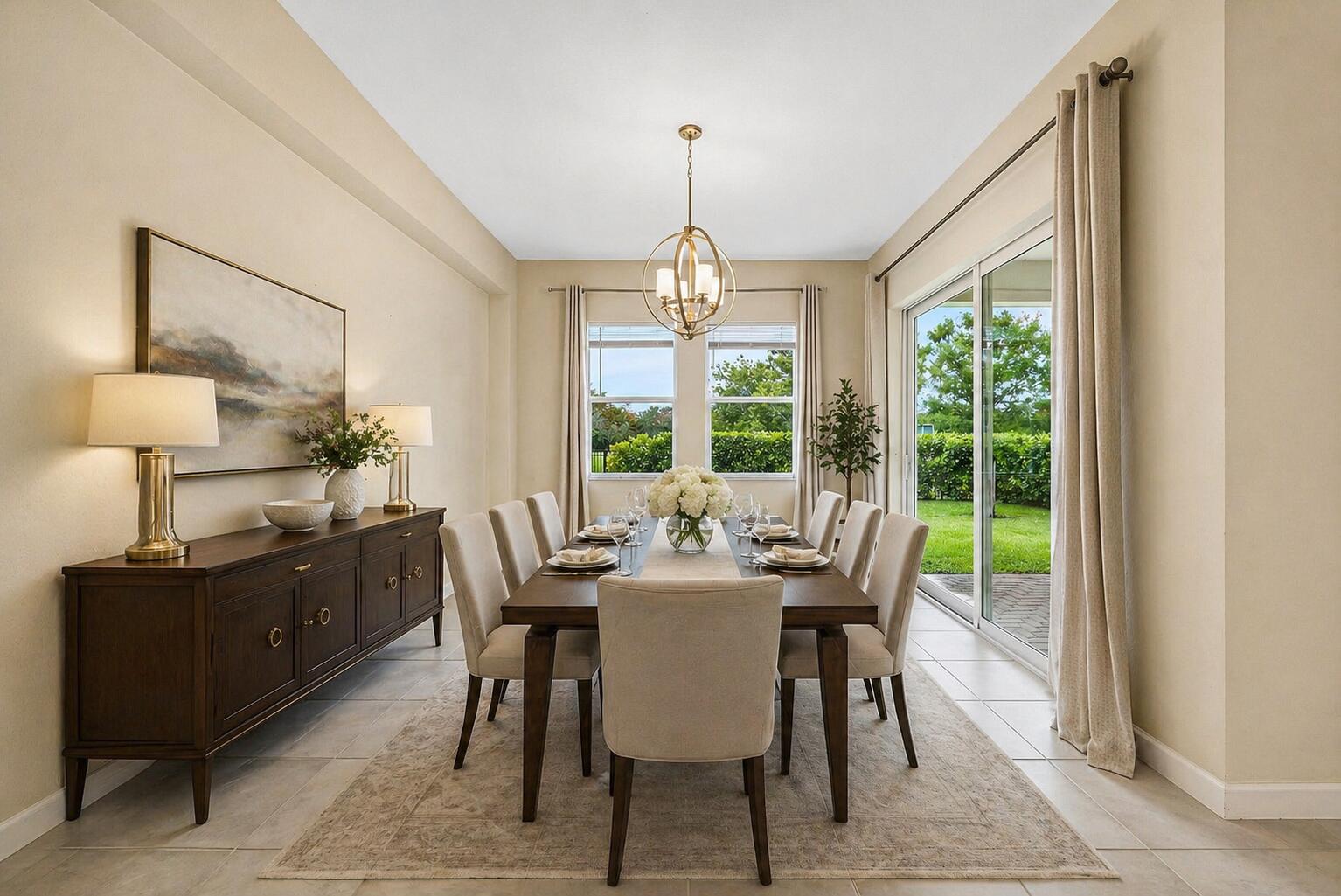 1031 Ember Ridge Run Loxahatchee, FL 33470 - Photo 11 of 52 a view of a dining room with furniture window and outside view