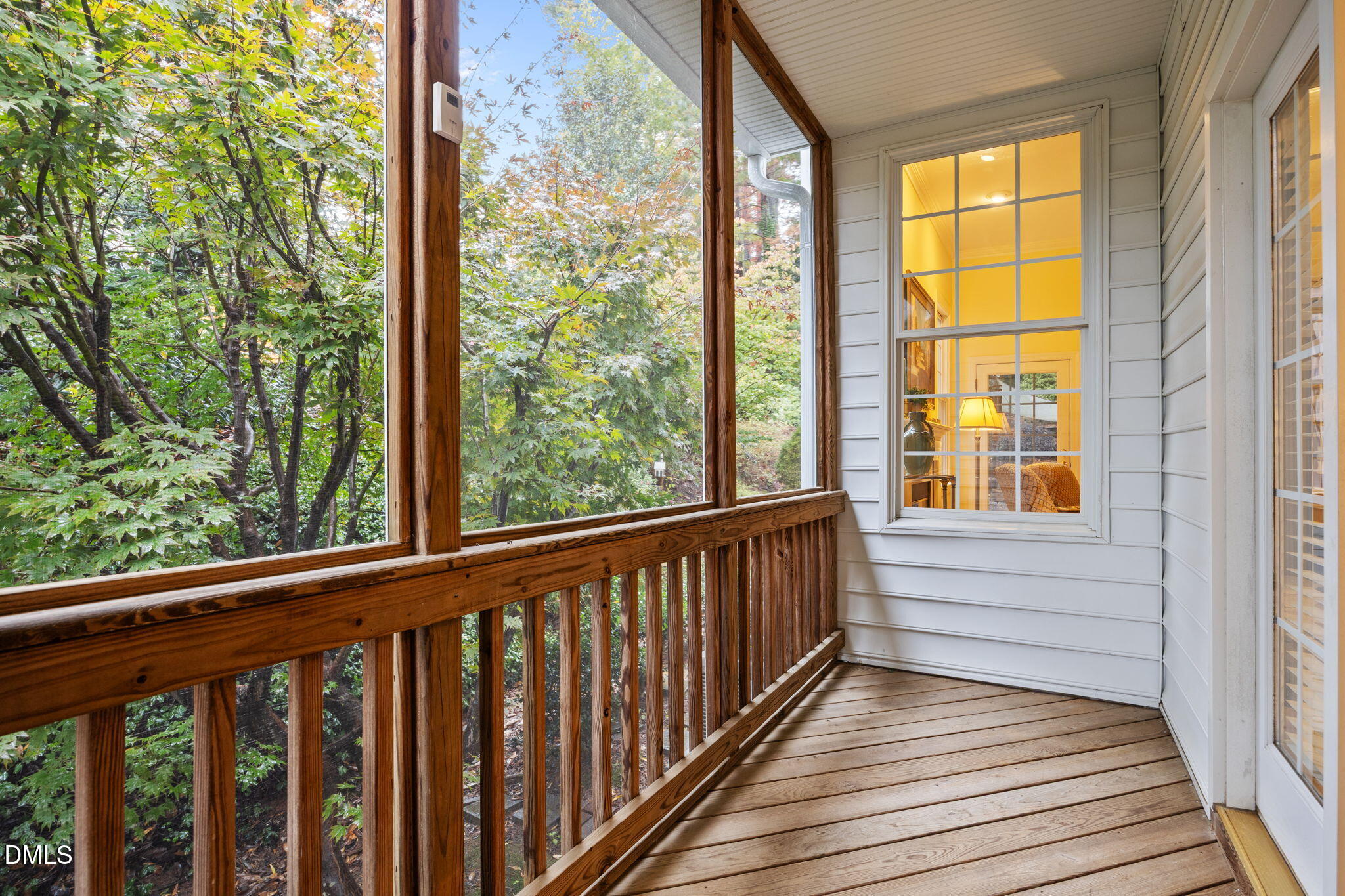 7417 Fontana Ridge Lane Raleigh, NC 27613 - Photo 23 of 54 a view of balcony with wooden floor