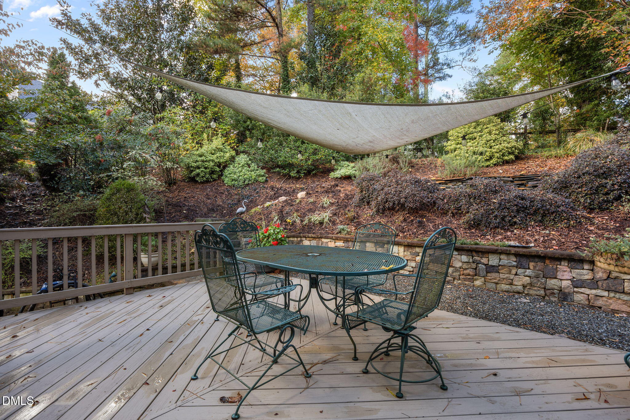 7417 Fontana Ridge Lane Raleigh, NC 27613 - Photo 42 of 54 a view of balcony with wooden floor and outdoor seating