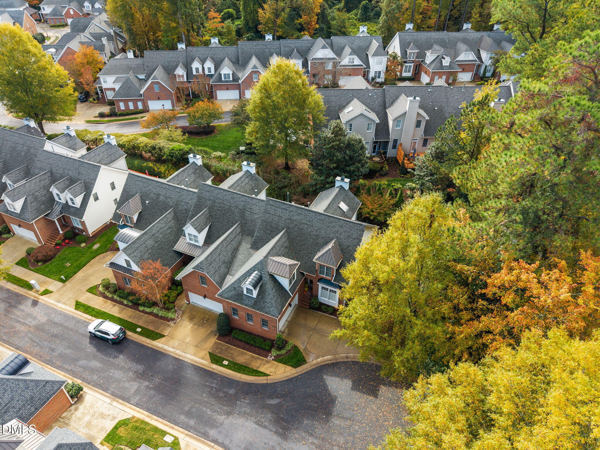 7417 Fontana Ridge Lane Raleigh, NC 27613 - Photo 48 of 54 an aerial view of residential house with outdoor space and swimming pool