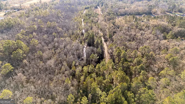 a view of a covered with green space