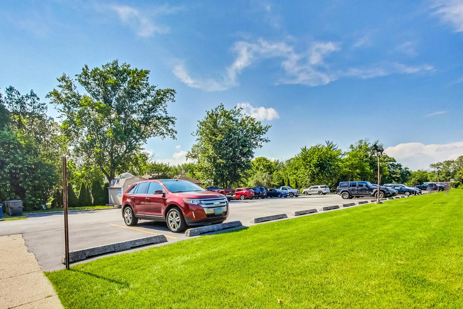 19398 Wolf Road, Unit 11 Mokena, IL 60448 - Photo 27 of 27 a view of a yard with table and chairs and potted plants