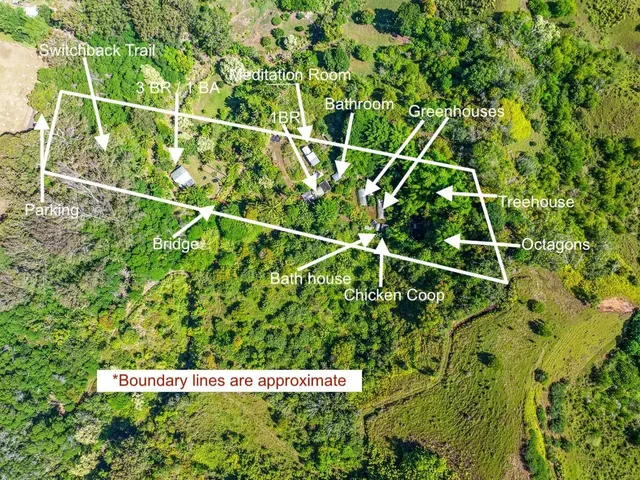 a sign that is sitting in front of a tree