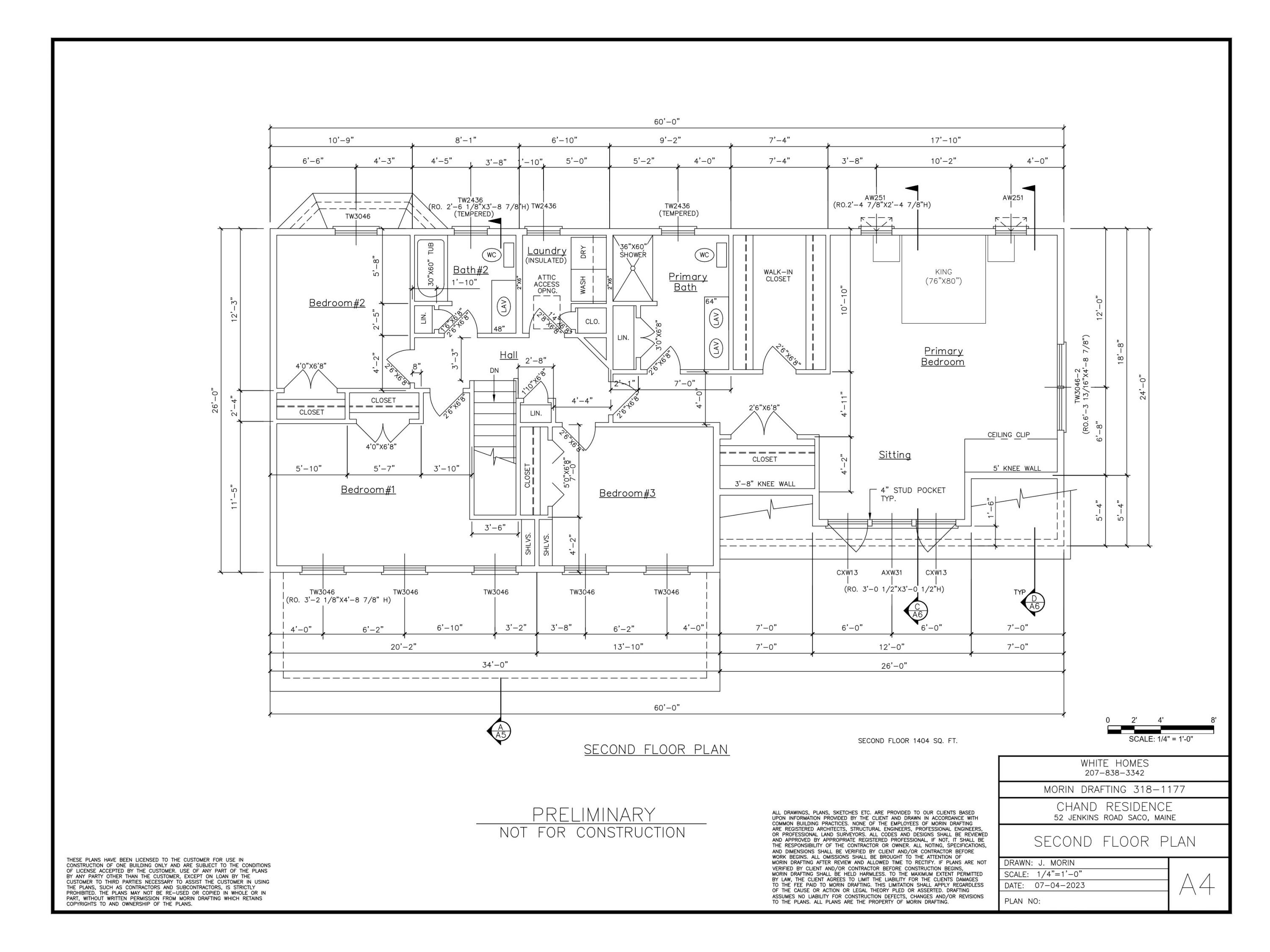 2 Dupee Drive Road Saco, ME 04072 - Photo 8 of 8 52 Jenkins Road_Preliminary 2nd floor me