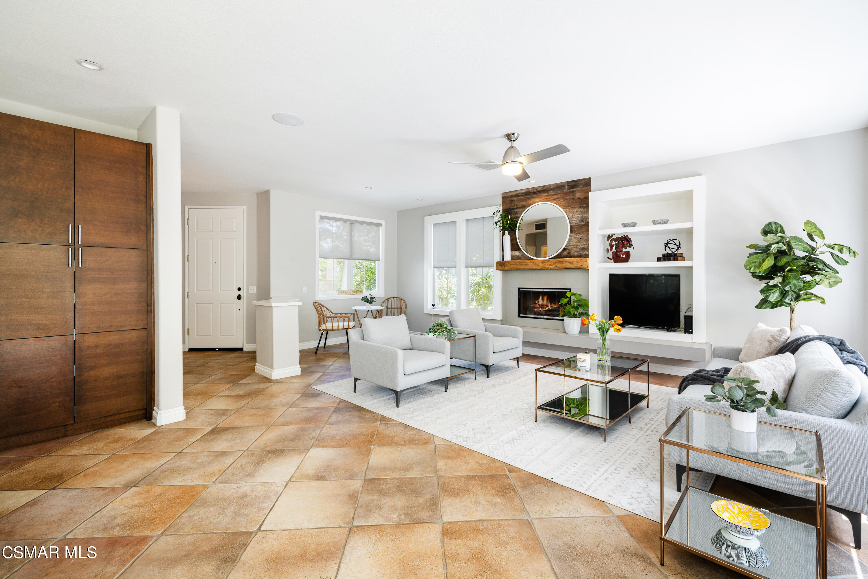 110 Park Hill Road Simi Valley, CA 93065 - Photo 9 of 36 a living room with furniture and a fireplace