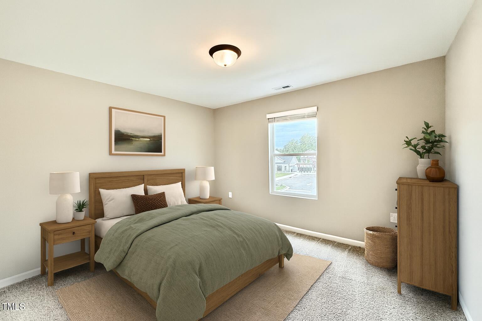 3904 Leeson Trail Raleigh, NC 27616 - Photo 37 of 43 a bedroom with a bed and a window