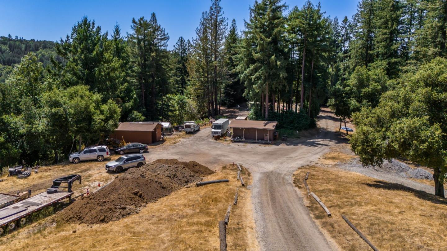 9000 Lompico Road Felton, CA 95018 - Photo 5 of 28 a view of a backyard with sitting area