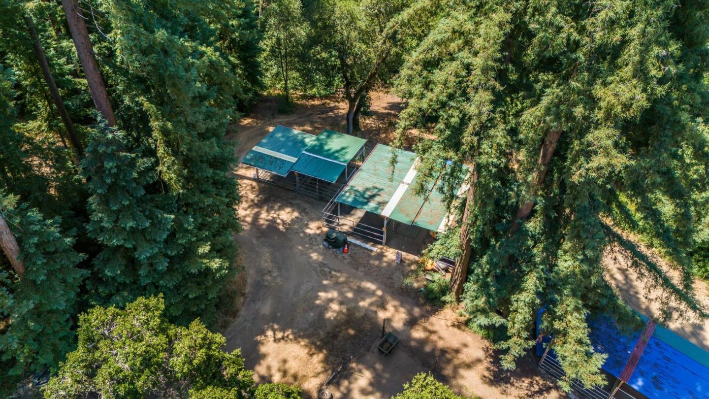 9000 Lompico Road Felton, CA 95018 - Photo 10 of 28 an aerial view of a house with a yard