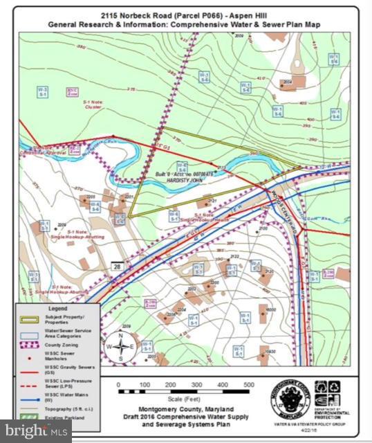2115 Norbeck Road Silver Spring, MD 20906 - Photo 6 of 6 Water & Sewer Plan