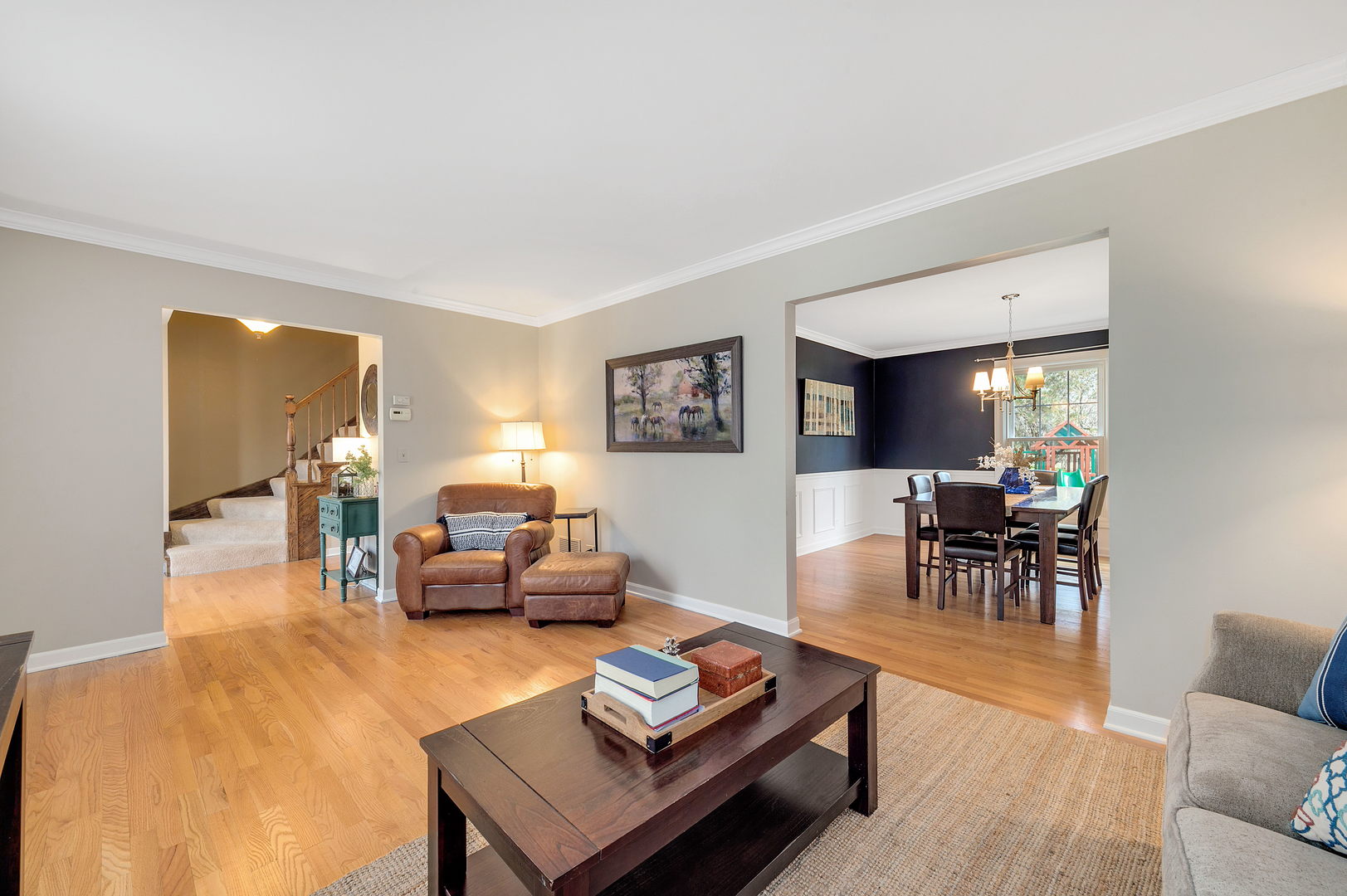 2S567 White Birch Lane Wheaton, IL 60189 - Photo 5 of 31 a living room with furniture and wooden floor