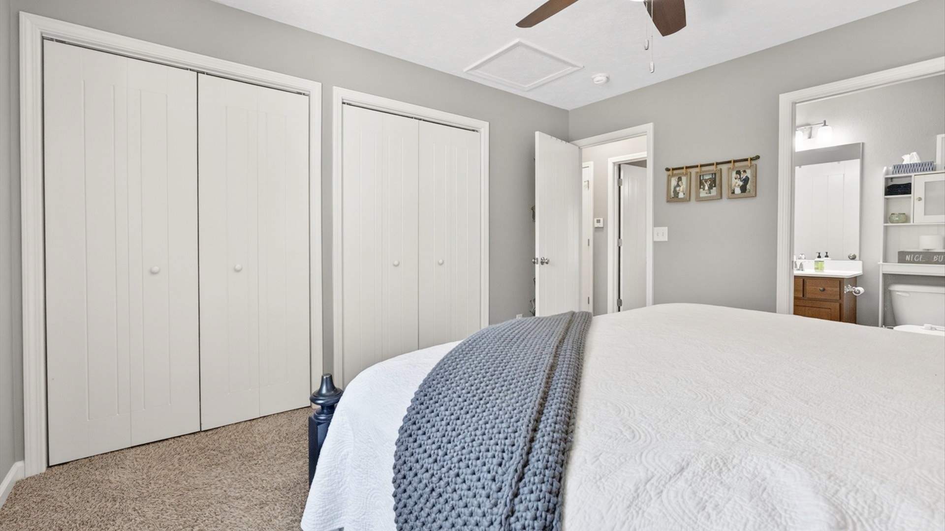 308 East Locust Street Normal, IL 61761 - Photo 15 of 40 a bedroom with a bed and cabinets
