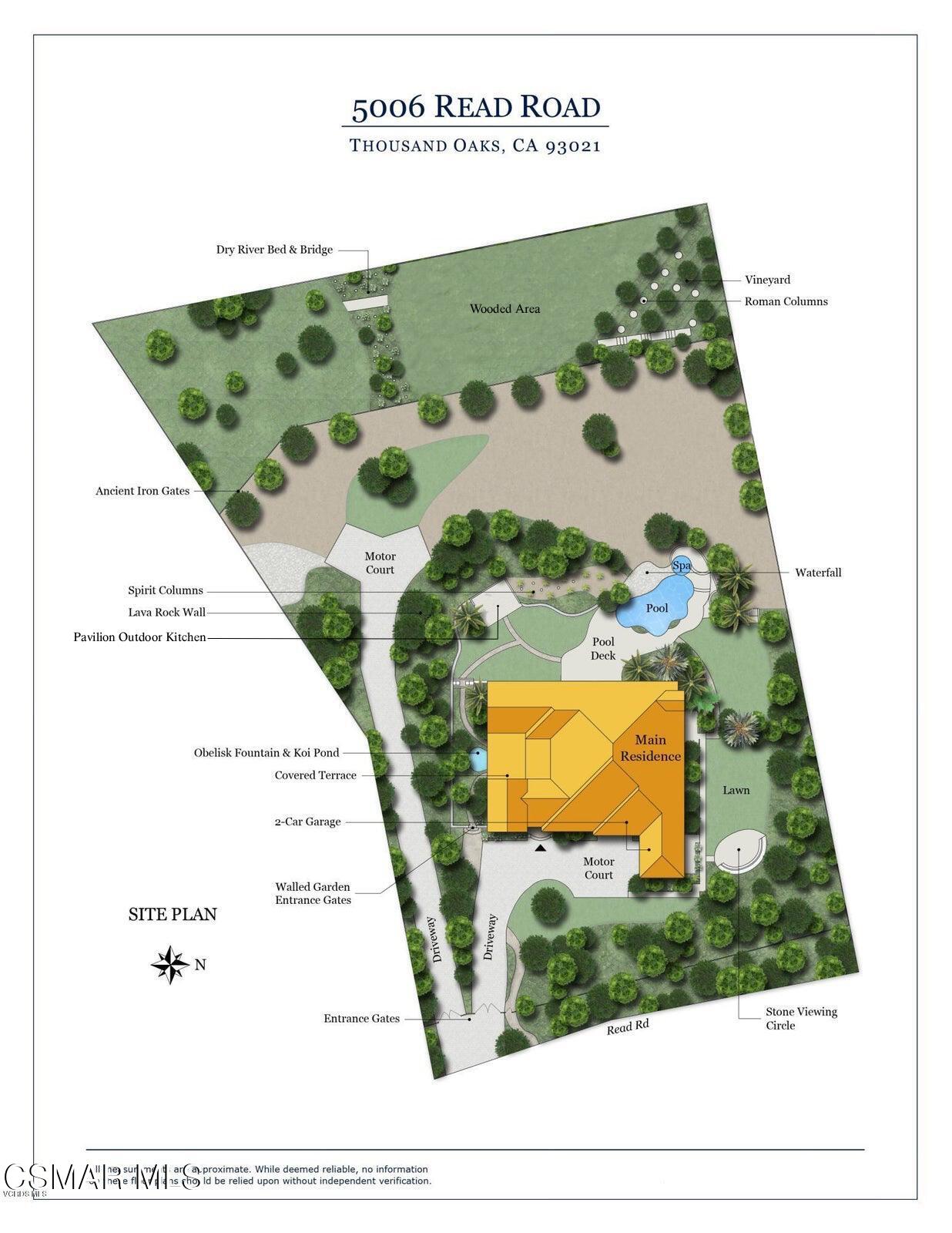 5006 Read Road Thousand Oaks, CA 93021 - Photo 63 of 63 Site Map REVISED