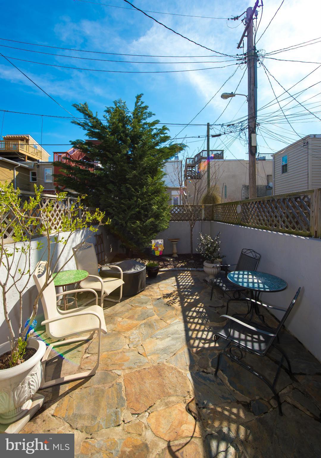 819 South Potomac Street Baltimore, MD 21224 - Photo 29 of 30 a view of a patio with table and chairs and potted plants