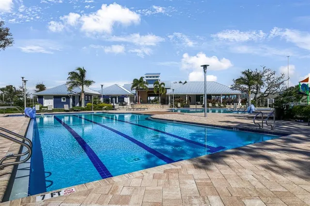 a view of outdoor space yard and swimming pool