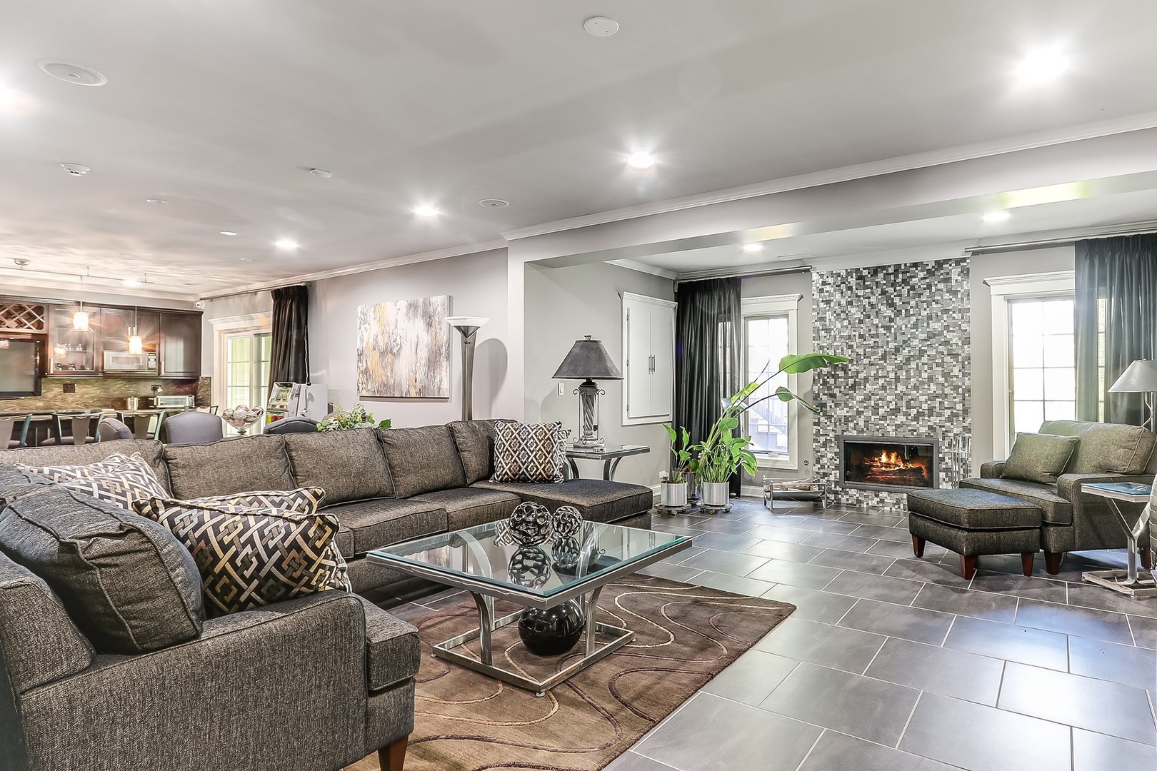 1839 Rizzi Lane Bartlett, IL 60103 - Photo 11 of 50 a living room with furniture fireplace and a large window