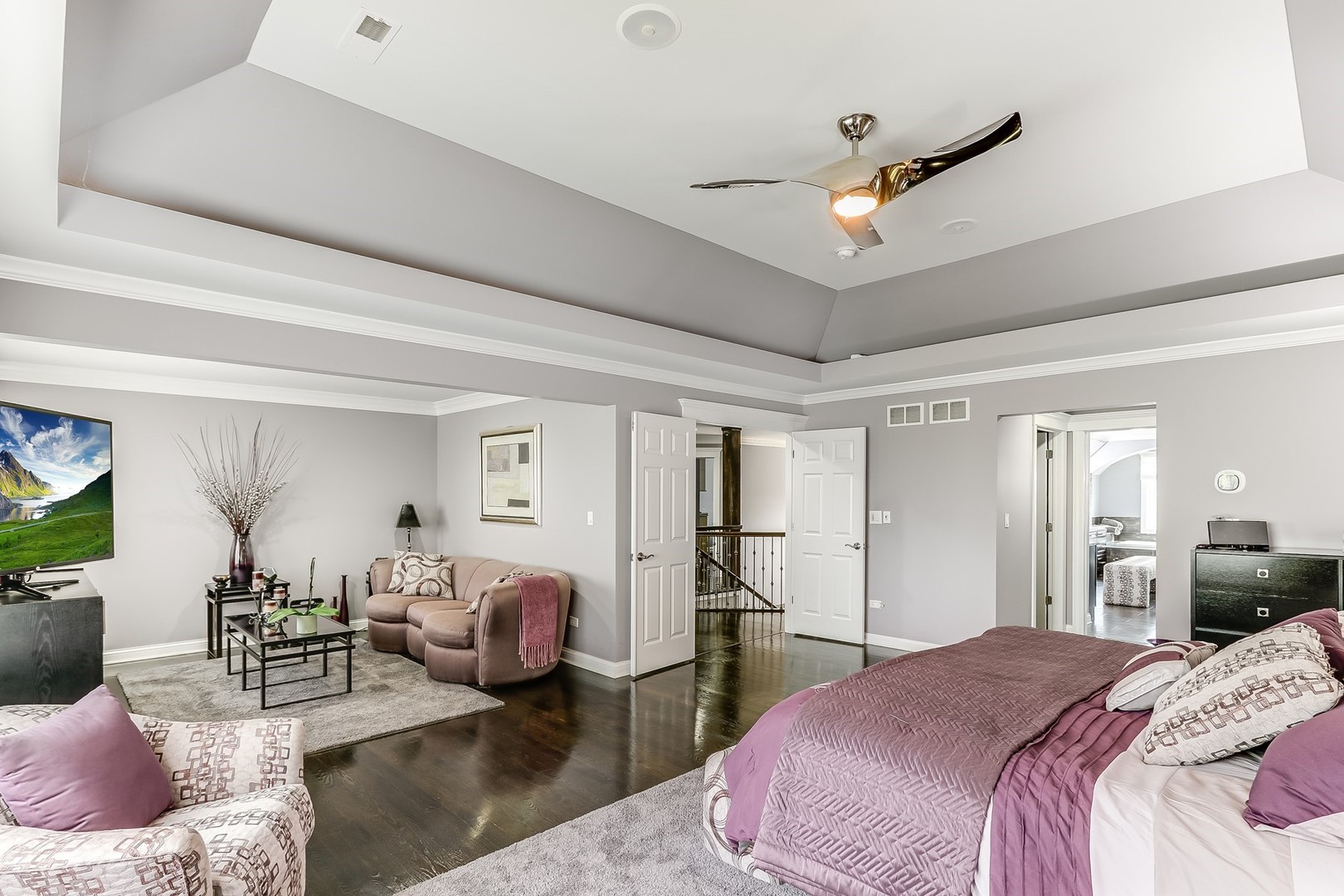 1839 Rizzi Lane Bartlett, IL 60103 - Photo 25 of 50 a bedroom with furniture and a chandelier