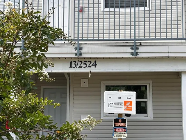 a front view of a building with street