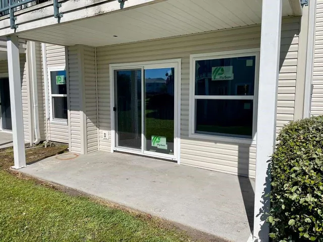 a view of front door of house
