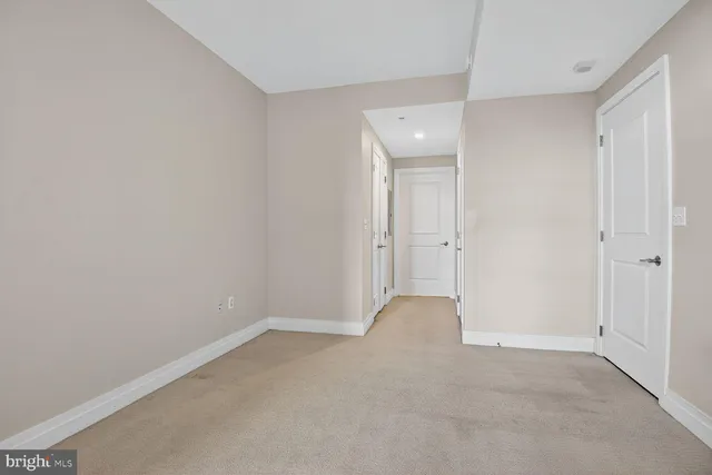 a view of an empty room