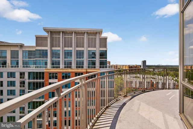 a view of balcony with city view