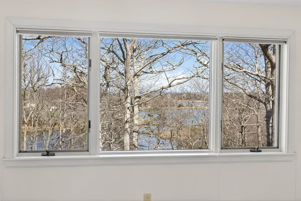a view of a room with washing machine