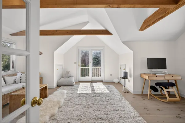 a view of a golf course with a big yard