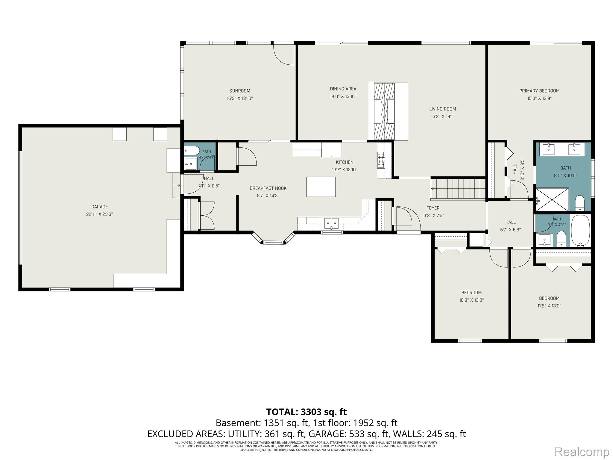 5465 South Lake George Road Metamora, MI 48455 - Photo 60 of 61 First floor plan