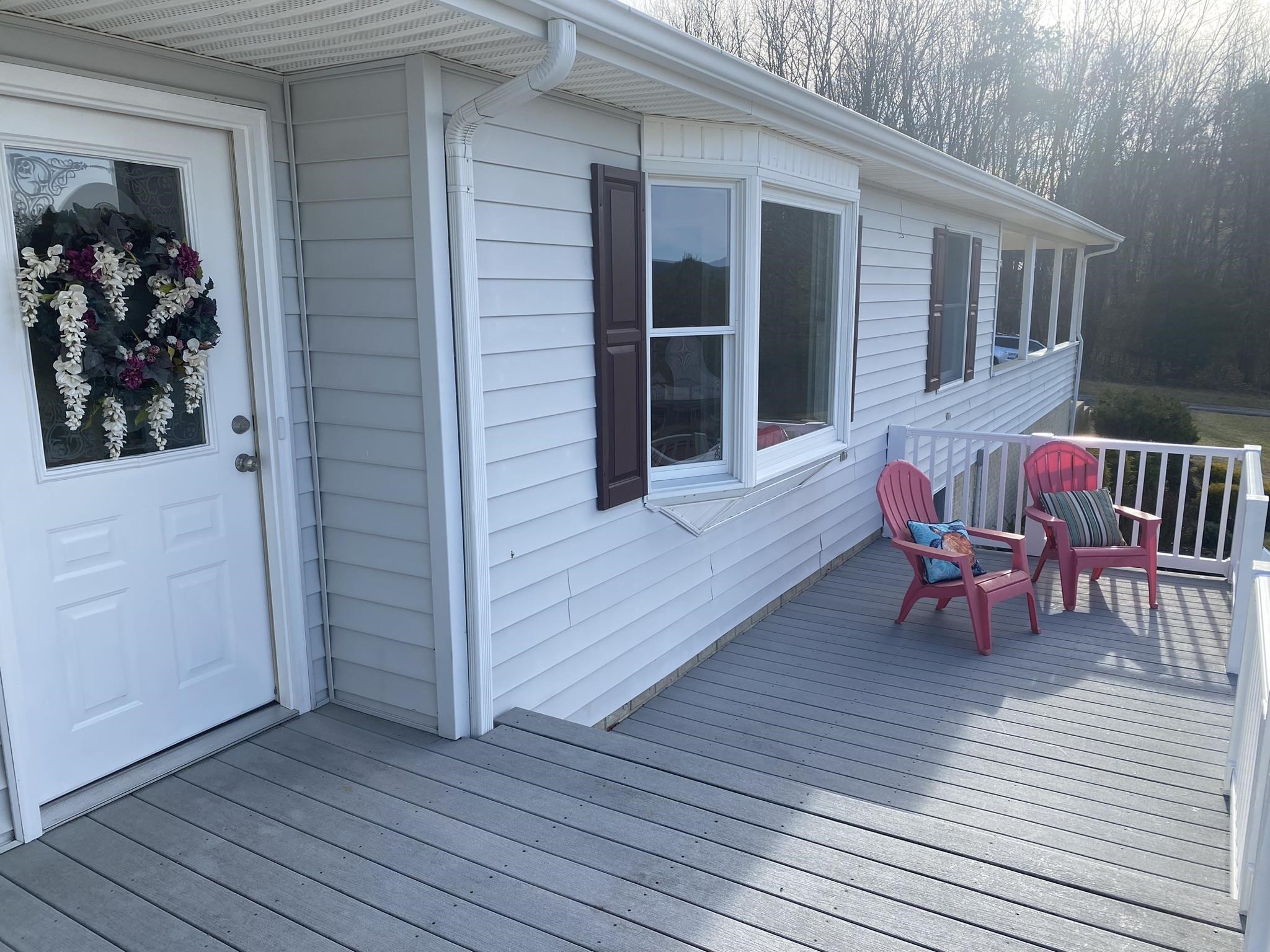 611 Stover Shop Road Churchville, VA 24421 - Photo 49 of 71 a view of a house with porch and wooden floor