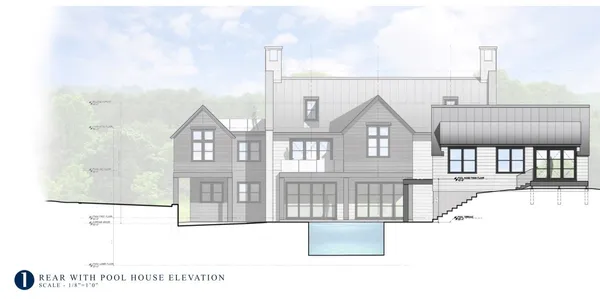 a black and white photo of a very nice looking living room