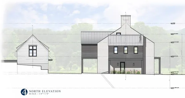 a black and white photo of a house