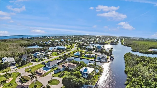 an aerial view of a city
