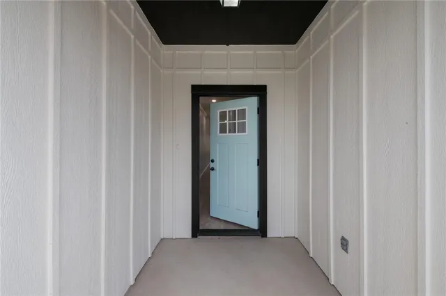 a view of an entryway door