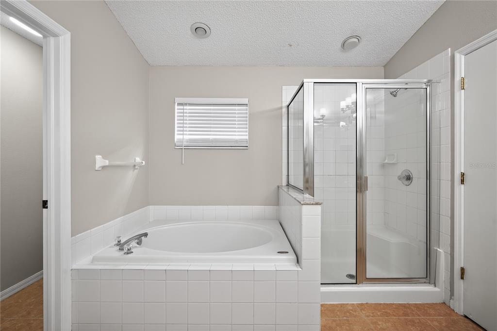 12630 Early Run Lane Riverview, FL 33578 - Photo 25 of 32 a bathroom with a tub a sink and a mirror