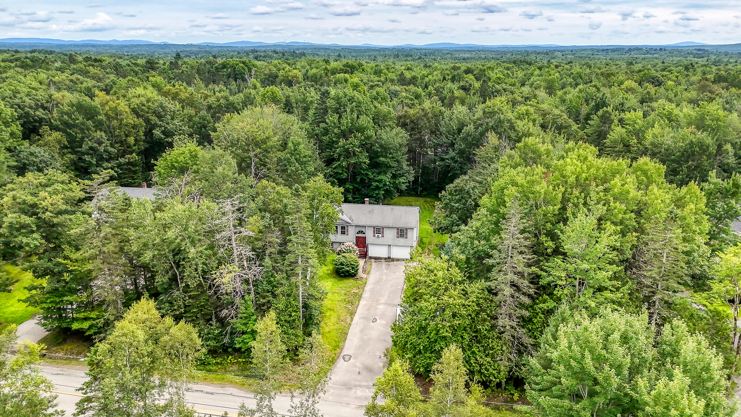 196 Lakeview Road Glenburn, ME 04401 - Photo 29 of 31 Arial from Front Yard
