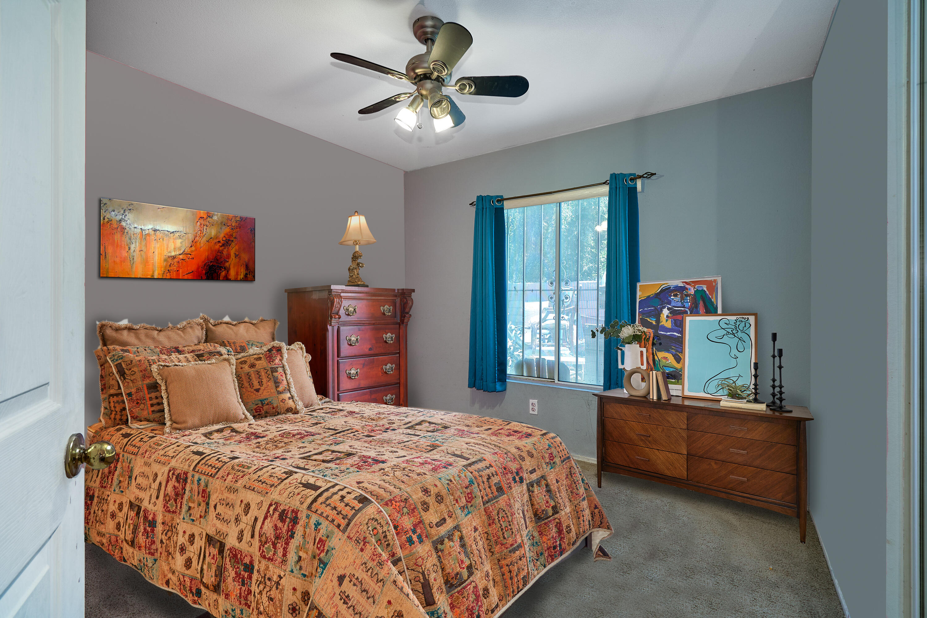 44146 Cassia Drive Indio, CA 92201 - Photo 19 of 20 a bedroom with bed and window