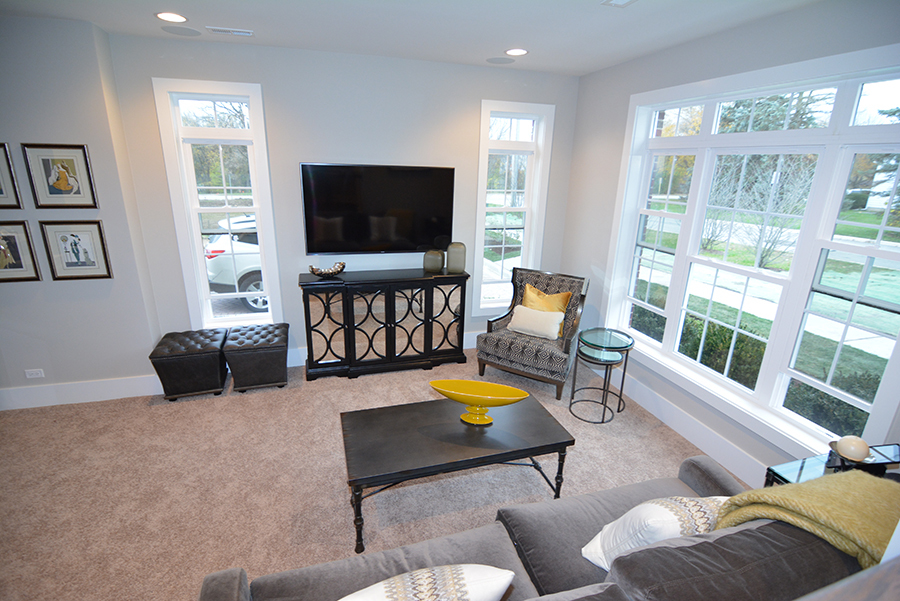 107 Stevens Street Geneva, IL 60134 - Photo 7 of 24 a living room with furniture and a flat screen tv