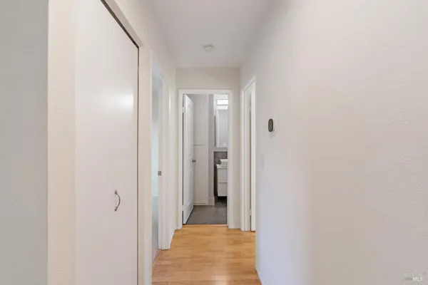 a view of a room with door