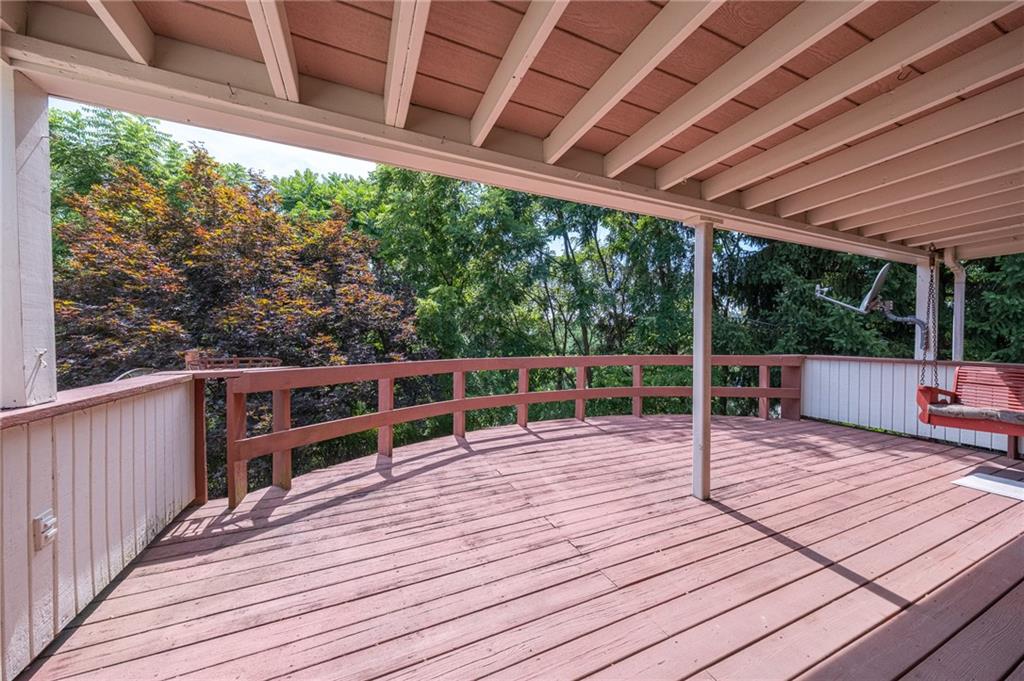1310 Greenhill Rd Extension Pittsburgh, PA 15209 - Photo 33 of 39 a view of roof deck with wooden floor and wooden fence