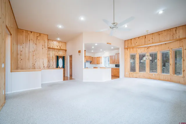 a view of a door and chair in the room