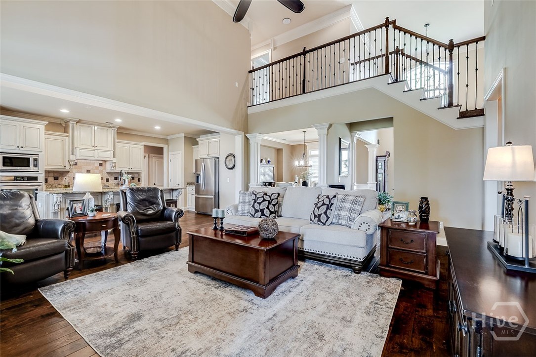 7 Reed Grass Lane Savannah, GA 31405 - Photo 70 of 70 open floor plan from living room, kitchen and dining room, lots of natural light