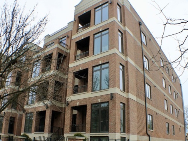 a front view of a multi story building