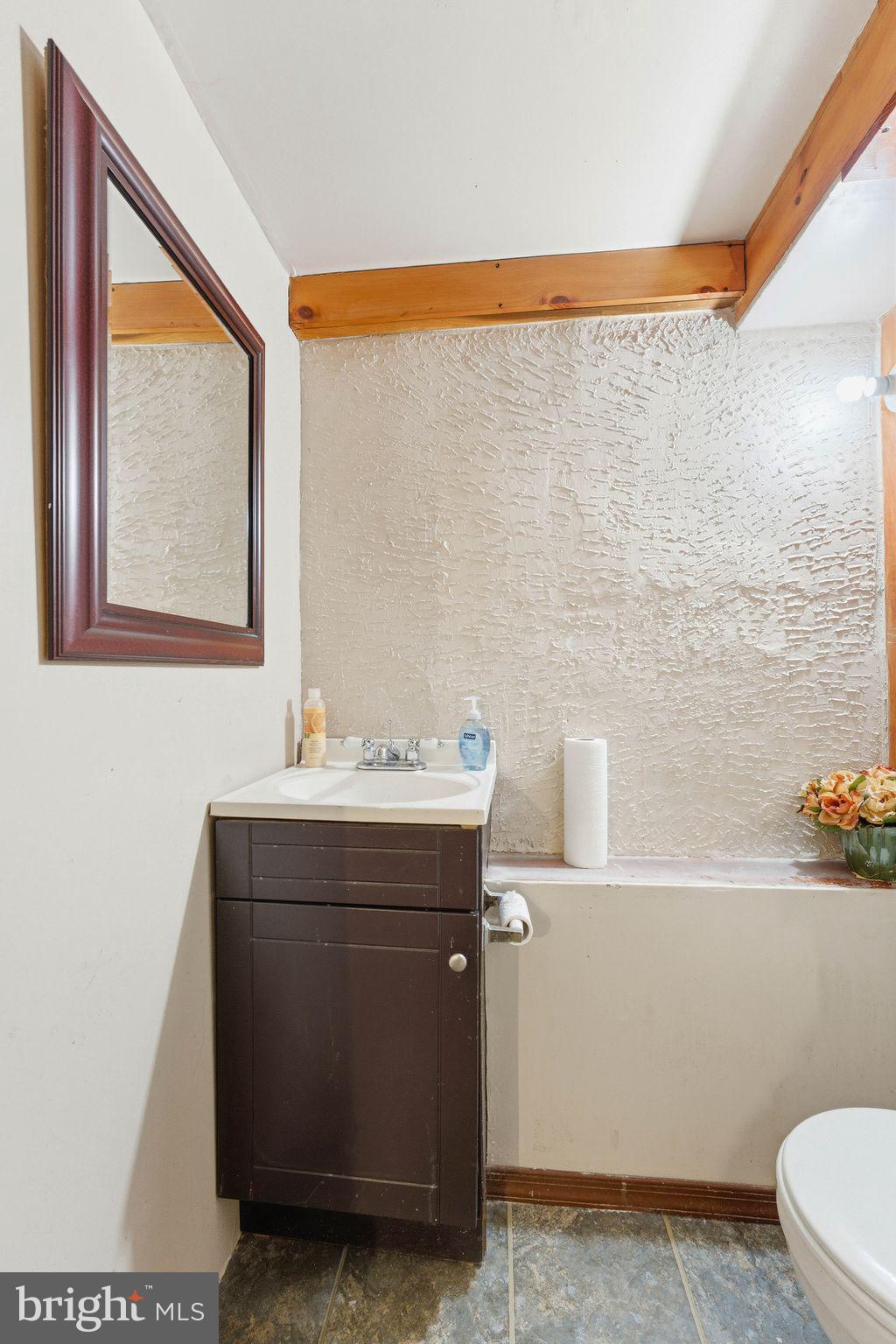 7828 Michener Avenue Philadelphia, PA 19150 - Photo 20 of 23 a bathroom with a sink and a mirror