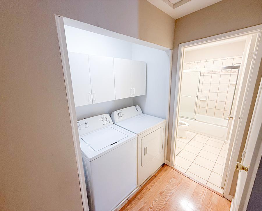 84 Rancho Drive, Unit H San Jose, CA 95111 - Photo 9 of 10 a utility room with dryer and washer